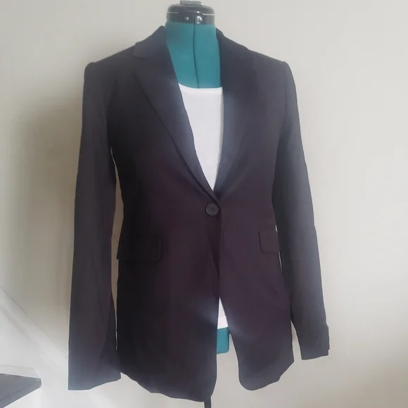 NORDSTROM Signature One Button Wool Blend Blazer - Picture 4 of 10